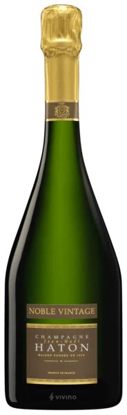 Jean Noel Haton Noble Vintage Brut Champagne Vivino France