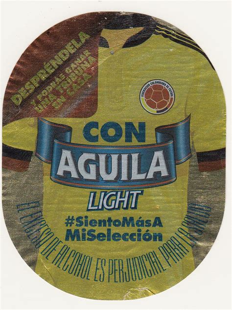 Etiquetas De Cervezas Y Maltas Colombianas Aguila Light