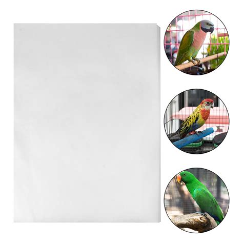 100pcs Bird Cage Liners Papers Disposable Parrot Bird Cage Cushion Pad ...