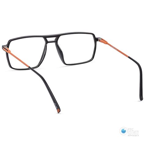 Men's Eyeglasses | Stylish Flat-Style Thin Nylon Glasses With Double-Bridge (Includes Free ...