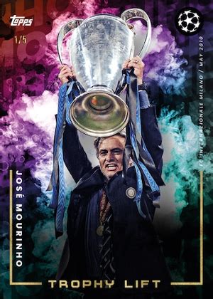 Topps Jose Mourinho Platinum Curated Uefa Champions League