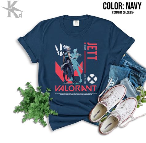 Comfort Colors Jett Valorant Tshirt Valorant Jett Shirt Jett Etsy