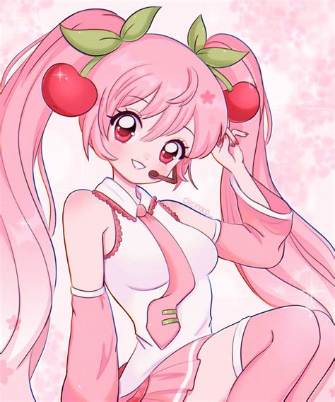 [vocaloid] sakura miku by chellyko on DeviantArt