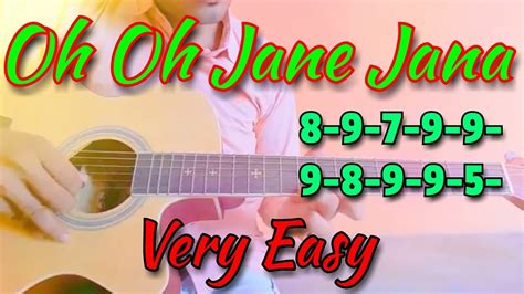 Oh Oh Jane Jana Guitar Tabsleadlesson For Beginnersvery Easyabd