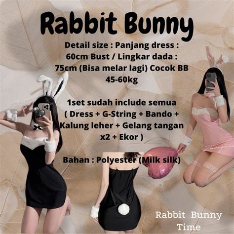 Jual Sexy Lingerie Costume Bunny Rabbit Baju Playboy Wanita Lingerie