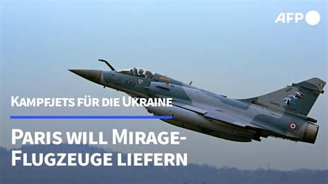 Paris kündigt Lieferung von Mirage Kampfjets an Ukraine an AFP YouTube