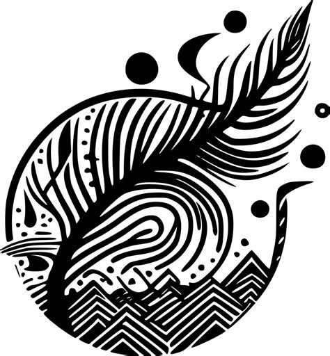 Zentangle - Black and White Isolated Icon - Vector illustration 24148231 Vector Art at Vecteezy