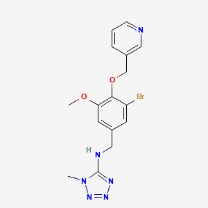 N 4 Bromo 2 Fluorophenyl 4 3 Pyridin 3 Yl 1 2 4 Oxadiazol 5 Yl