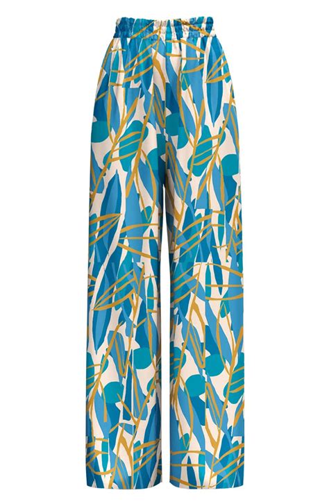 Diarrablu Leer Blossom Print Palazzo Pants Nordstrom Printed Palazzo Pants Style Floral