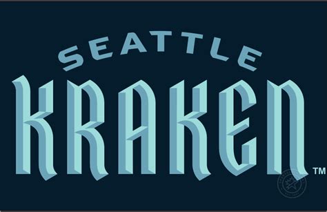 Seattle Kraken Logo - Wordmark Logo - National Hockey League (NHL ...