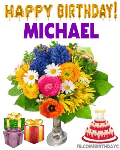 Happy Birthday MICHAEL gif messages | Birthday Greeting | birthday.kim