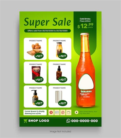 Premium Vector Supermarket Product Sale Catalog And Grocery Sale