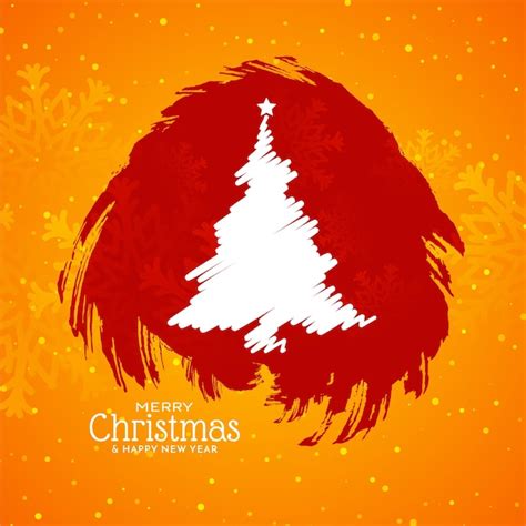 Free Vector Merry Christmas Festival Celebration Modern Background