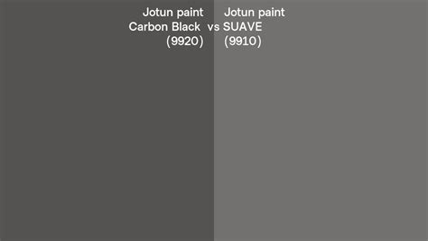 Jotun Paint Carbon Black Vs Suave Side By Side Comparison