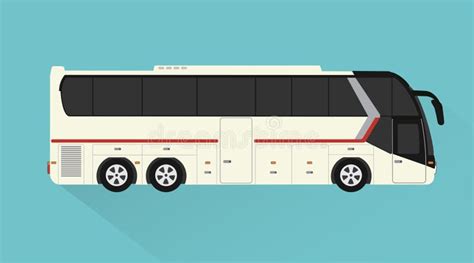 Tourist Bus ,passenger Transport Design Flat Style Stock Vector ...