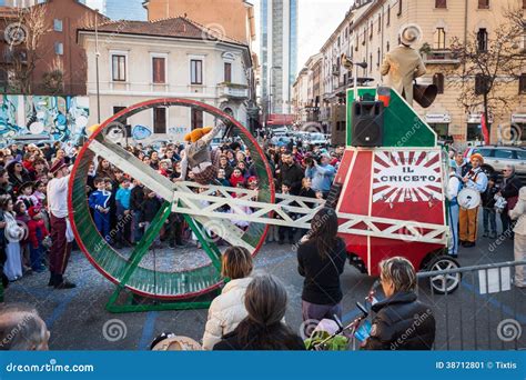 Performers Taking Part In Milan Clown Festival Editorial Photo Image