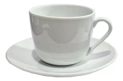 Taza Desayuno 250ml Plato Tsuji Porcelana Linea 2100 X2 Pz