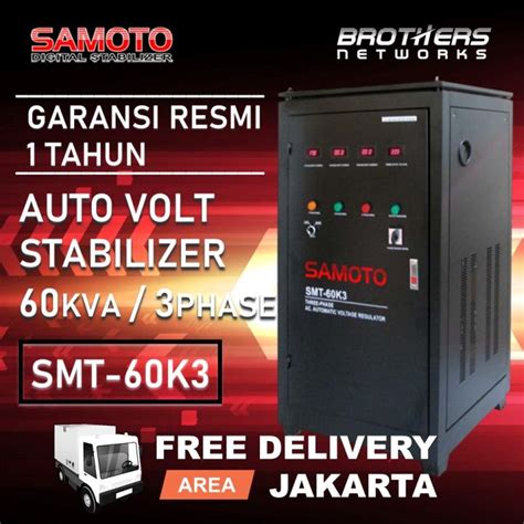 STABILIZER LISTRIK SAMOTO SMT 60K3 60KVA 3PHASE Utk Rumah Gedung