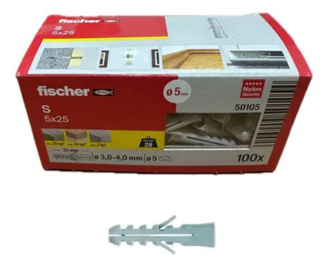 Taquete Plastico 3 16 Fischer S5 Nylon millar Envío gratis