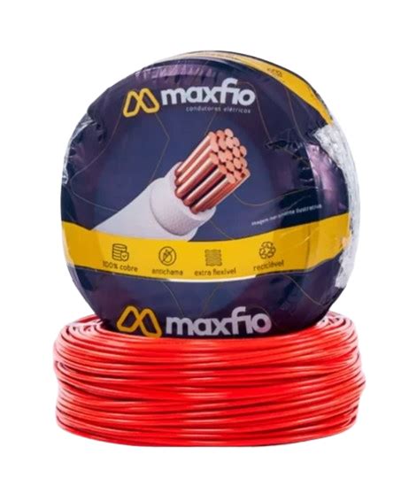 Cabo El Trico Flex Mm Vermelho V Nbr M Maxfio Mega