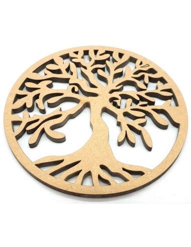 Plaque Bois Arbre De Vie Sculpt E