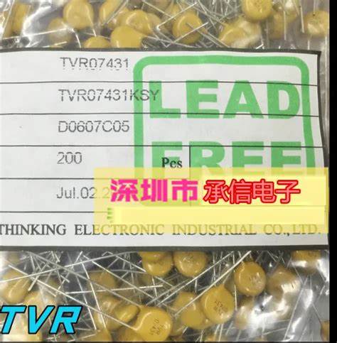 Novo e original 40 PCS TVR 07431 430 V 7 MM p = 7 MM dip varistor ...