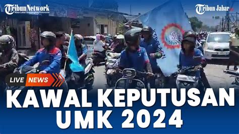 BURUH Di Kabupaten Bandung Mulai Padati Jalan Raya Menuju Kota Mau