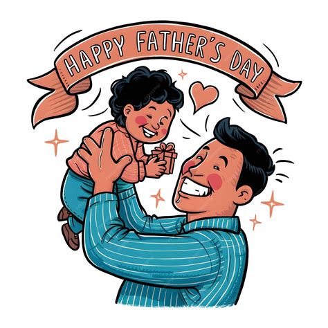 Premium Vector A Heartfelt Fathers Day Tribute To Our Dad Vector Art