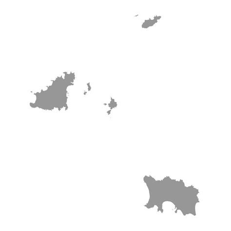 Premium Vector Channel Islands Map Vector Illustration