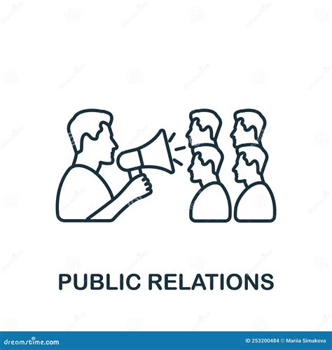 Public Relations Icon Monochrome Simple Community Icon For Templates