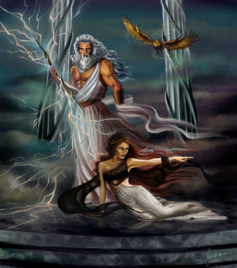 Zeus And Hera By Dewmanna On Deviantart Zeus And Hera Greek And