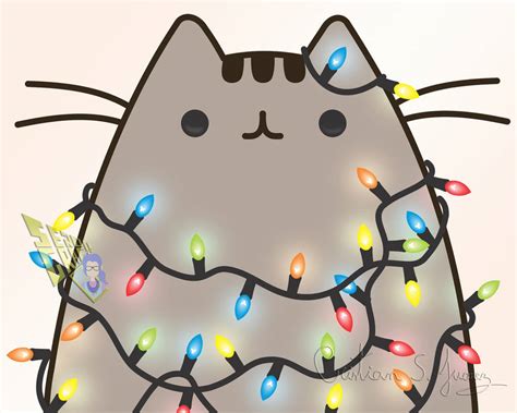 Christmas Pusheen by CristianSJuarez on DeviantArt