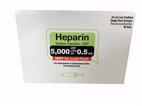 Heparin Sodium Injection USP 5000iu 5ml Heparin Injection And