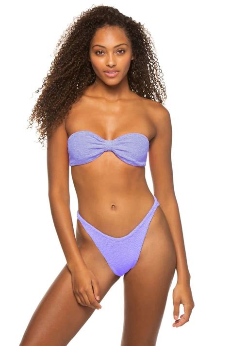 Hunza G Lilac Purple Bikini Set Jean Swimwear Beauty Clothes