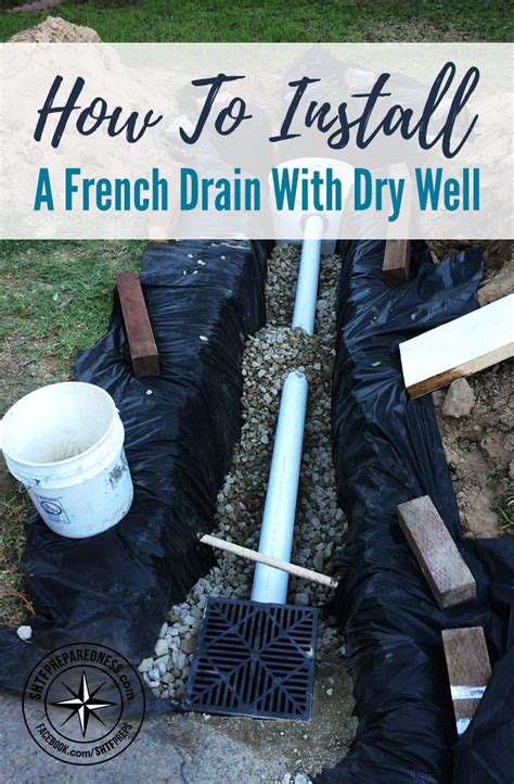 How To Install A French Drain With Dry Well To Stop Water Build Up