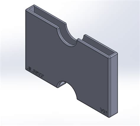 Slim Wallet I Designed In Sw I Just Recently Started Using Solidworks