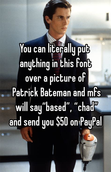 So True American Psycho Patrick Bateman Know Your Meme