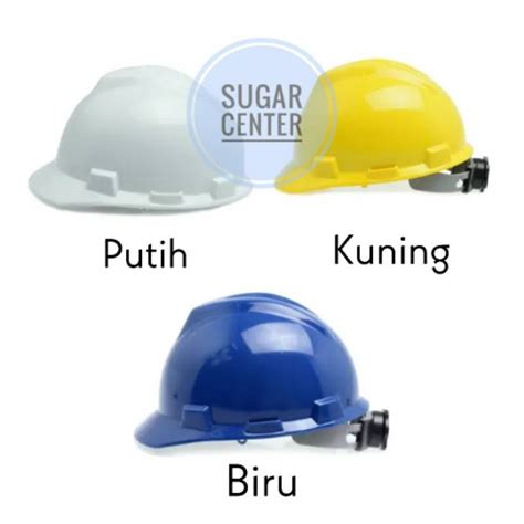 Jual Krisbow Helm Keselamatan Kerja Krisbow Helm Proyek HDPE Krisbow