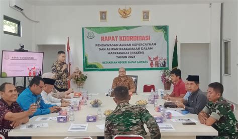 Rapat Koordinasi Tim PAKEM Empat Lawang Tingkatkan Pengawasan Aliran