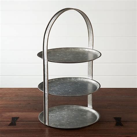 Galvanized 3 Tier Server Crate And Barrel