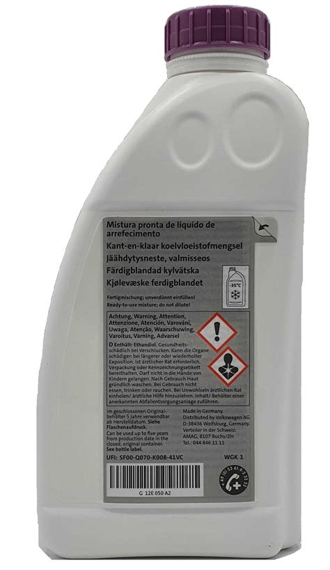 VW Original Kühlerfrostschutz G12EVO Ready Mix 1 Liter VAG12E050A2