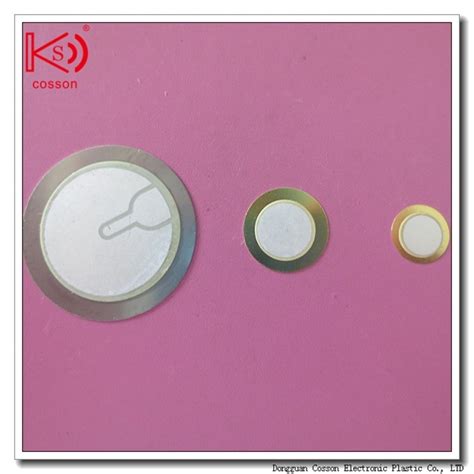 15mm Piezoelectric Element Brass Disk Self Drive Type Piezo Ceramic