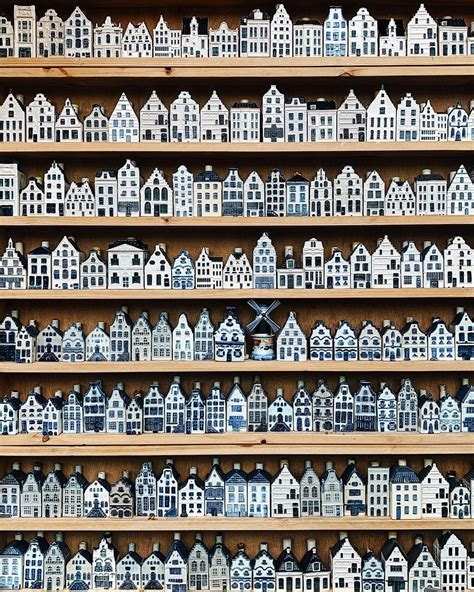 Delft Blue Miniature Dutch Houses That Klm Presents To All Of Its Business Class Passengers