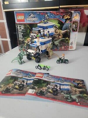 Lego JURASSIC WORLD 75917 Raptor Rampage W Box Instructions READ