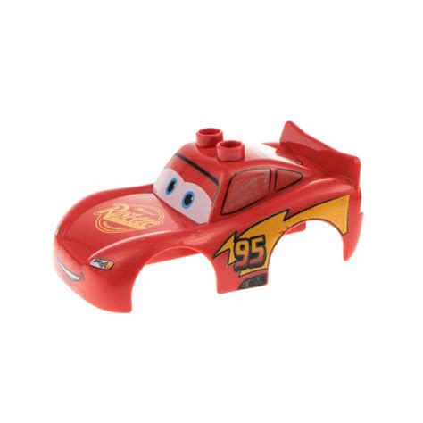 1x Lego Duplo Disney Cars Lightning McQueen B Ware Abgenutzt 88765pb01