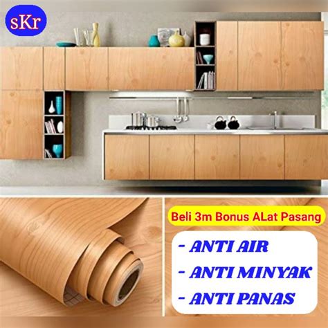 Jual Stiker Lemari Kayu Walpaper Furniture Pintu Meja Dinding Dapur