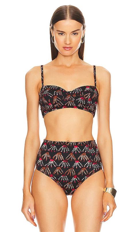 Ulla Johnson Zahara Bikini Top In Black Quince Editorialist