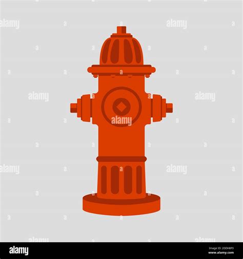 Red Fire Hydrant Vector Illustration Flat Style Stock Photo Alamy