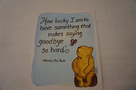 Classic Winnie The Pooh Hand Painted Canvas Pooh Bear Honey Pot Quote