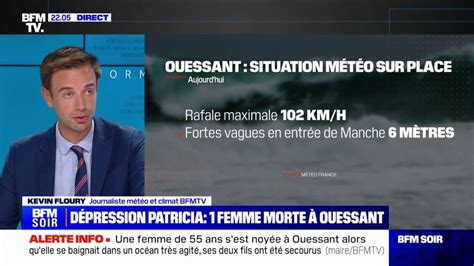 Noyade d une femme à Ouessant des rafales de vent jusqu à 102 km h